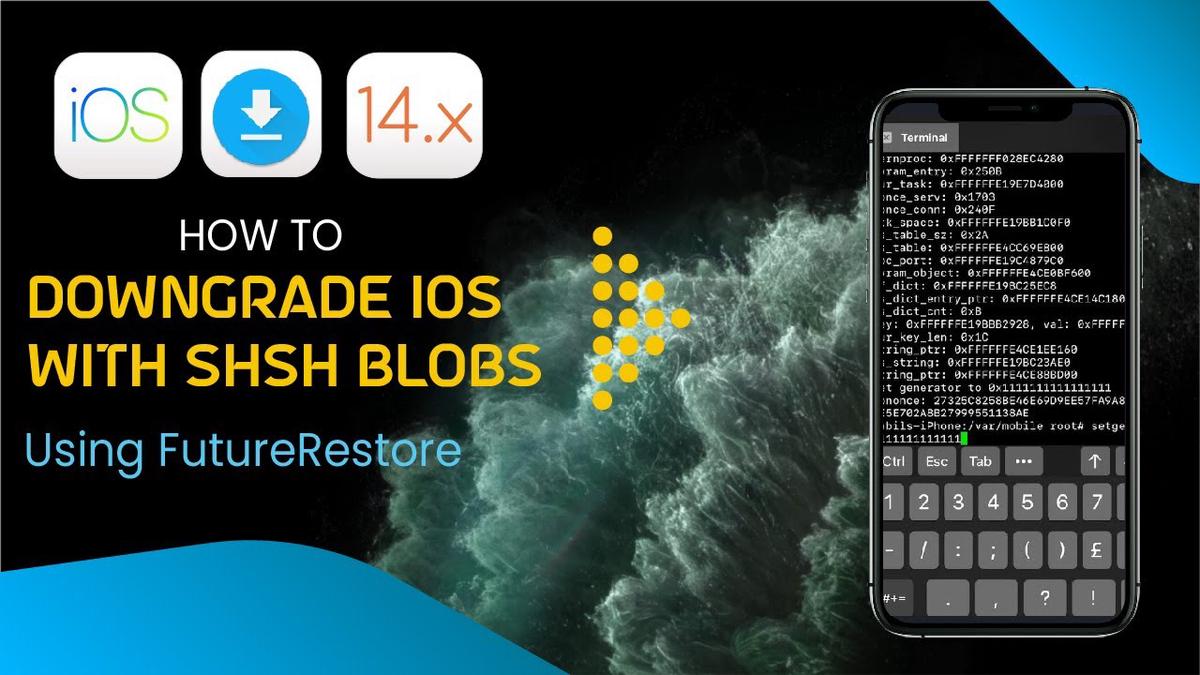 'Video thumbnail for How To Downgrade iOS 14.8 to Unsigned iPSW Using SHSH2 Blobs With Futurerestore SHSH Blobs Downgrade'