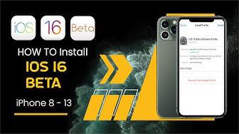'Video thumbnail for iOS 16 Beta Released, Download and Install iOS 16 Beta Profile | iOS 16 Supported Devices, WWDC 2022'