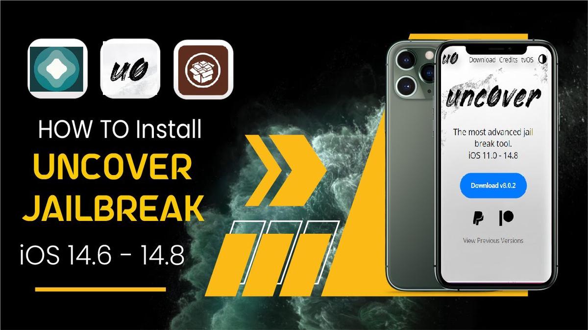 'Video thumbnail for How To Jailbreak iOS 14.6 – 14.8 With Unc0ver Jailbreak on iPhone, Download NEW Unc0ver Jailbreak 8'