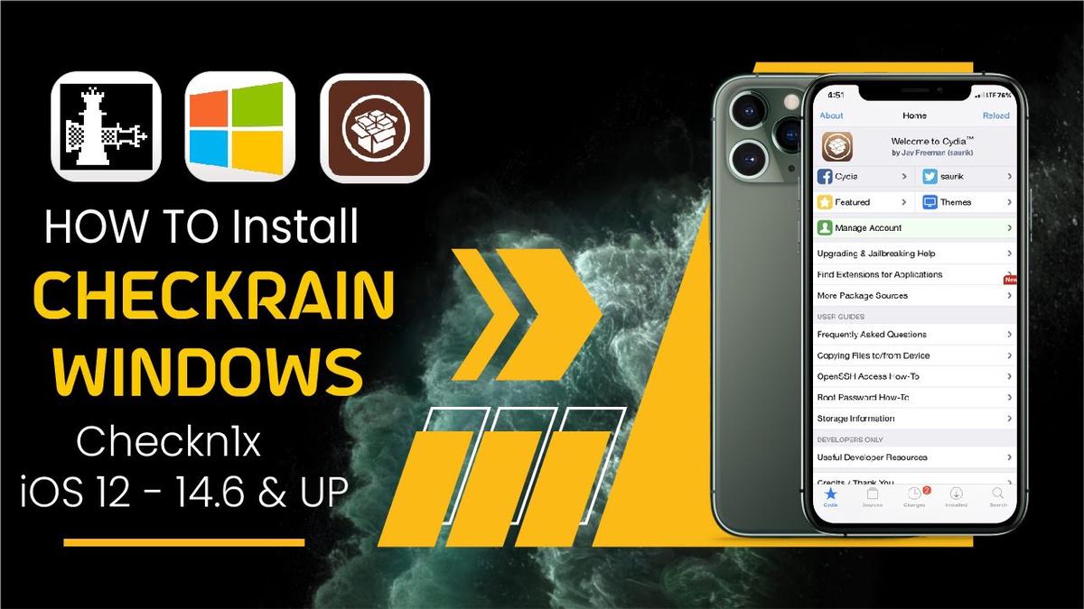 'Video thumbnail for Install Checkra1n for Windows Jailbreak iOS 14.8 By Checkn1x/Bootra1n | Download Checkra1n Windows'